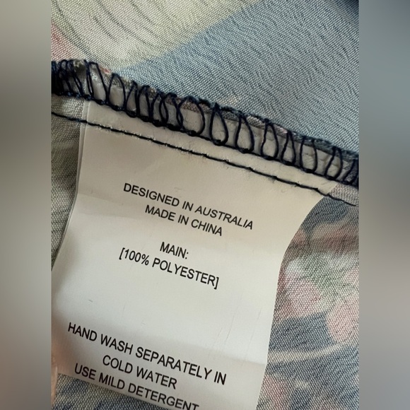 Ebby and I navy tropical Dress Blue size 6 NWT - Picture 11 of 15